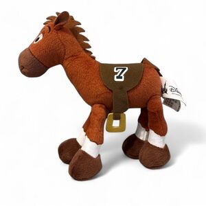 Disney Parks Bullseye Race Horse #7 Plush Toy Story 9" Brown Collectible